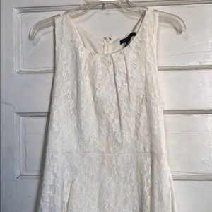 White lacy medium dress